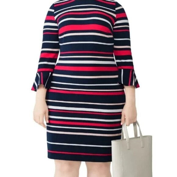Draper James x Eloquii Ottoman Stripe Dress 14 - Picture 11 of 12